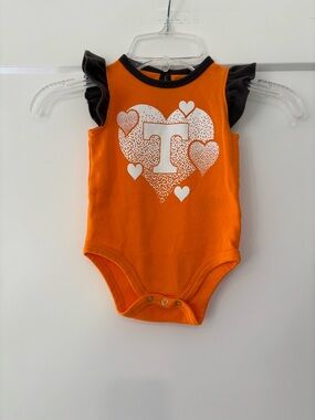 Gen 2 Tennessee Vols Power T Ruffle Sleeve Bodysuit 3-6 months